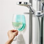 Bathbuddy Wine Glass Holder - Turquoise