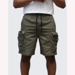 Cargo Shorts In Military Green