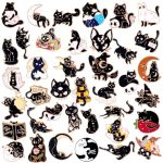 Ceenna 100 Pcs Enamel Pins Bulk Lapel Pins Brooches Decoration Gift For Backpack Clothes Women Mothers Teachers Nurse Cat