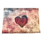 Rose Heart Double Layer Lap Blanket