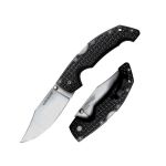 Voyager Large Clip Point Plain Edge With Stonewash Finish