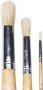 Dala 582 Round Hog Bristle Brush Set Set Of 3 - Long Handle