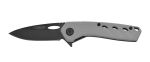 Folding Camping Knife Slot 6.75" Gray