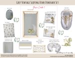 Cot Duvet Bedding Grey Vintage Sleeping Dino Dinosaur Set Dragon