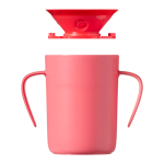 Tommee Tippee Easi-flow 360 Lip Activated Trainer Cup With Handles 6M+ Bpa-free Red