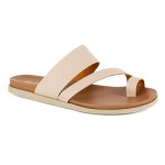 Ningizimu Toe Loop Leather Sandals - Cream - 8