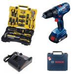 Bosch - Professional 180-LI Cordless Drill Kit 18V + 73 Piece Toolset