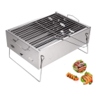 Ashcomonline Portable Fold Up Braai Stand Meatball Rack Grill