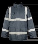 Pioneer Navy Parka Jacket With Reflective Tape