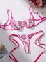 Thin Shoulder Strap Design Lingerie Set Intimates Bra & Panty Women's Sexy Clothing