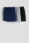 3-PACK Cotton Jersey Shorts - Mutli