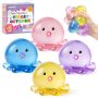 Viscoo 4 Pack Octopus Stress Balls For Adults Kids Taba Squishy Squishy Fidget Toys For Anxiety Stress Relief Cute Squeeze Ball Set For Easter Bask