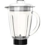 - Glass Jug 1.5L For Blender With 6 Sharp Stainless Steel Blades