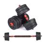 Everlast 20KG Vinyl Barbell & Dumbbell Set
