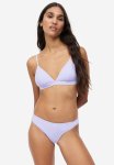 Padded Triangle Bikini Top - Purple