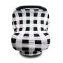 Baby Car Seat And Nursing Cover Black And White Stripes