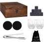 Whisky Glasses Gift Set With Whiskey Stones 15 - Piece Bar Set