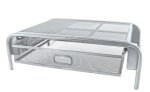 M710S Wire Mesh Computer Monitor Stand With Drawer Organizer
