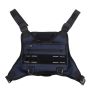 Sports Chest Bag With Adjustable Straps Reflective Running Vest Bag Blue