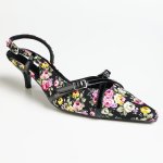 Madison Maddie Kitten Heel - Floral Black - 8