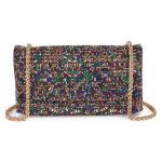 Black Multi Dazzle Clutch Purse