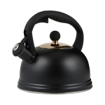 Otto Whistling Stove Top Kettle Black 1.8L