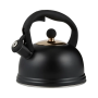 Otto Whistling Stove Top Kettle Black 1.8L