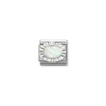 Composable Link White Opal And Sterling Silver