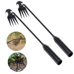 Weed Puller Tool Garden Weed Pulling Tool Portable Garden Weeder Tool Uprooting Weeding Tool 4 Teeth Manganese Steel Forged Hand