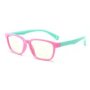Children Anti-blue Light Glasses Silicone Frame Pc/gaming/tv/phone Pink/green