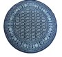 Bk Carpets & Rugs Persian Inspired Round Rug Blue & Beige- 1 6 X 1 6M