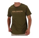 Salomon Run Far Mens T-Shirt Dark Olive