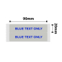 NB647 - - B1 / B21 / B3S / B4 - 20MMX90MM/2L - 140 Silver Grey & Blue Text Labels