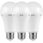 Switched LED 5W Light Bulbs Rechargeable 3 Pack Auto Dimmable E27 - Warm White