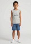 Polo Boys Connor Printed Silver Grey Vest - 13-14 Grey