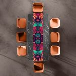 Flower Reflect Table Runner
