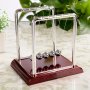 Classic MINI Square Newton's Cradle - Metal Art & Craft Pendulum Ball Set