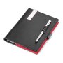 Travel Organiser With A5 Notepad And Stylus Pen - Red Pepper