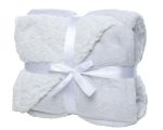 George & Mason Baby Sherpa Throw Blanket Grey