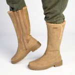 Pierre Cardin Jessie Fur Lined Boot - Beige - 8