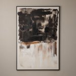Ash Shadow Framed Canvas Art