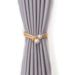 2PCS Innovative Curtain Tiebacks Oriental Faux Pearl Style Curtain Tieback Curtain Holdback Suitable For Living Room Bedroom Kit