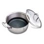 20CM Stainless Steel Eterna Coating Casserole With Lid