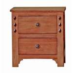 Leewood 2 Drawer Pedestal Per Tool Brown