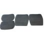 Universal Black Rubber Car Floor Mat Set - 4 Piece - AY032-002