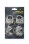 Stainless Discus Padlock 80MM 4 Pack - Same Key