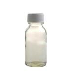 50ML Clear Glass Generic Bottle With Screw Cap - White 28 410