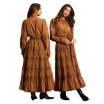 Cinnamon Applique Dress