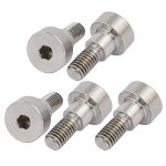 Uxcell 304 Stainless Steel Hex Socket Shoulder Bolt 8MM Shoulder Dia 6MM Shoulder Length M6 Thread 5PCS