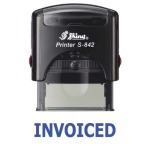 Shiny S-842 Stock Stamp 38X14MM Invoiced